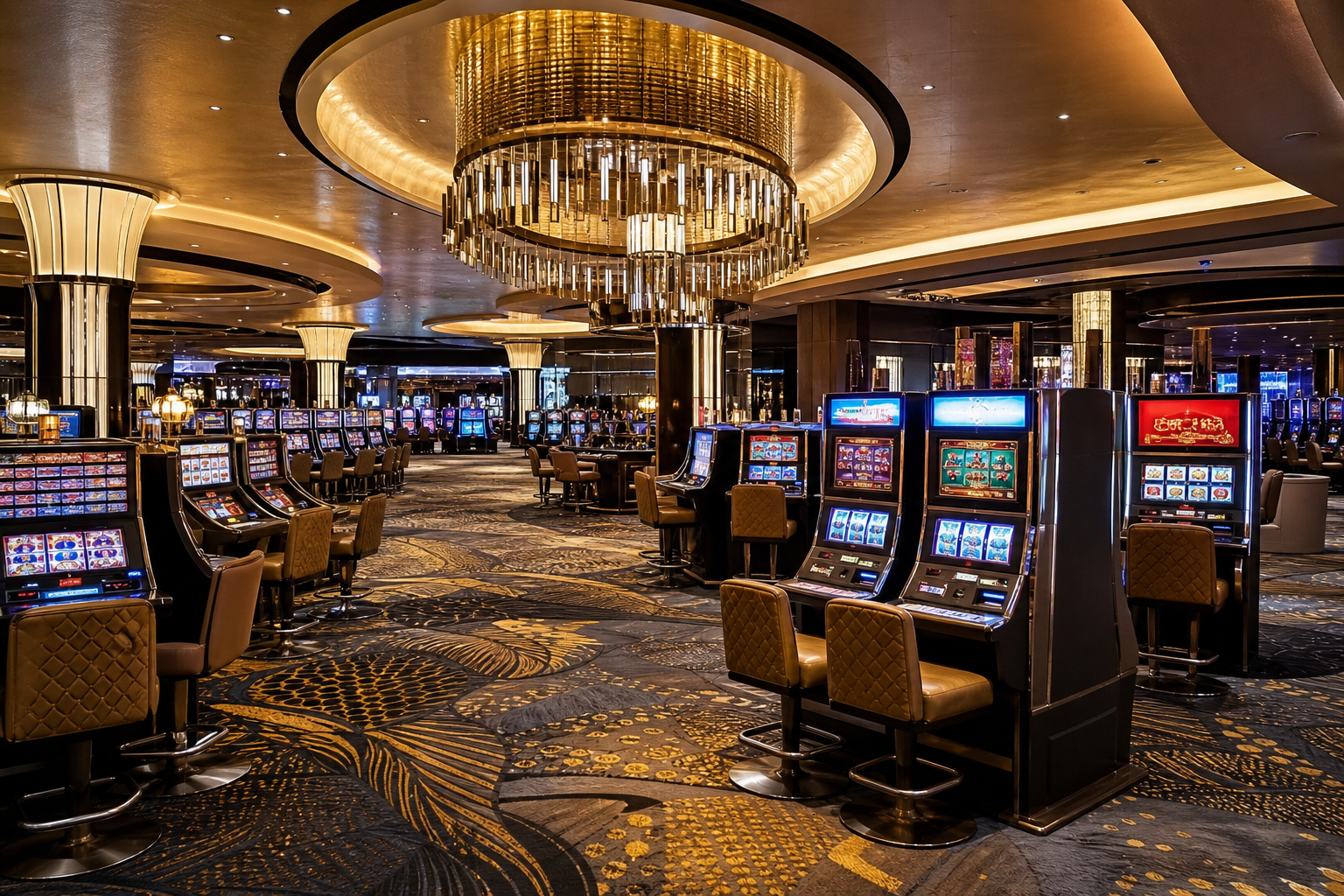 Luxurious casino interior